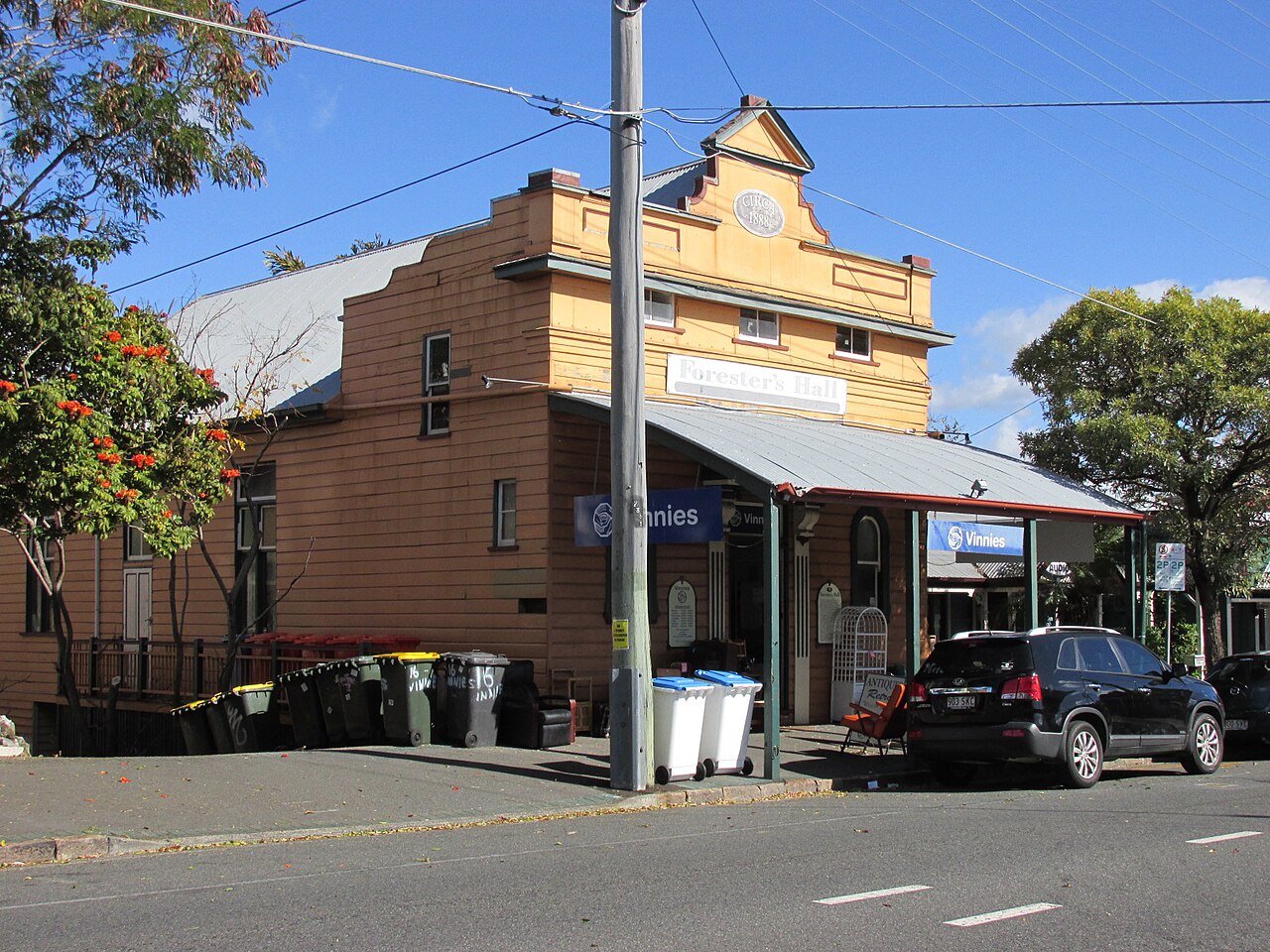 Paddington QLD foresters hall vinnies exterior, photographed 2014